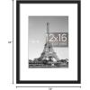 imageupsimples 20x30 Poster Frame Display Pictures 16x24 with Mat or 20x30 Without Mat Wall Hanging Picture Frame Natural 1 PackBlack