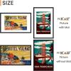 imageupsimples 20x30 Poster Frame Display Pictures 16x24 with Mat or 20x30 Without Mat Wall Hanging Picture Frame Natural 1 PackBlack