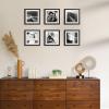 imageupsimples 20x30 Poster Frame Display Pictures 16x24 with Mat or 20x30 Without Mat Wall Hanging Picture Frame Natural 1 PackBlack