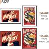 imageupsimples 20x30 Poster Frame Display Pictures 16x24 with Mat or 20x30 Without Mat Wall Hanging Picture Frame Natural 1 PackBlack