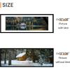 imageupsimples 20x30 Poster Frame Display Pictures 16x24 with Mat or 20x30 Without Mat Wall Hanging Picture Frame Natural 1 PackBlack