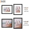 imageupsimples 20x30 Poster Frame Display Pictures 16x24 with Mat or 20x30 Without Mat Wall Hanging Picture Frame Natural 1 PackBlack