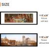 imageupsimples 20x30 Poster Frame Display Pictures 16x24 with Mat or 20x30 Without Mat Wall Hanging Picture Frame Natural 1 PackBlack