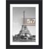 imageupsimples 20x30 Poster Frame Display Pictures 16x24 with Mat or 20x30 Without Mat Wall Hanging Picture Frame Natural 1 PackBlack