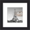 imageupsimples 20x30 Poster Frame Display Pictures 16x24 with Mat or 20x30 Without Mat Wall Hanging Picture Frame Natural 1 PackBlack