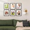 imageupsimples 20x30 Poster Frame Display Pictures 16x24 with Mat or 20x30 Without Mat Wall Hanging Picture Frame Natural 1 PackBlack