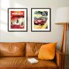imageupsimples 20x30 Poster Frame Display Pictures 16x24 with Mat or 20x30 Without Mat Wall Hanging Picture Frame Natural 1 PackBlack