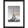 imageupsimples 20x30 Poster Frame Display Pictures 16x24 with Mat or 20x30 Without Mat Wall Hanging Picture Frame Natural 1 PackBlack