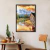 imageupsimples 20x30 Poster Frame Display Pictures 16x24 with Mat or 20x30 Without Mat Wall Hanging Picture Frame Natural 1 PackBlack