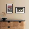 imageupsimples 20x30 Poster Frame Display Pictures 16x24 with Mat or 20x30 Without Mat Wall Hanging Picture Frame Natural 1 PackBlack