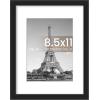 imageupsimples 20x30 Poster Frame Display Pictures 16x24 with Mat or 20x30 Without Mat Wall Hanging Picture Frame Natural 1 PackBlack