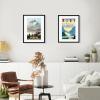 imageupsimples 20x30 Poster Frame Display Pictures 16x24 with Mat or 20x30 Without Mat Wall Hanging Picture Frame Natural 1 PackBlack