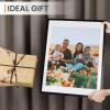 imageupsimples 20x30 Poster Frame Display Pictures 16x24 with Mat or 20x30 Without Mat Wall Hanging Picture Frame Natural 1 PackBlack