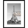 imageupsimples 20x30 Poster Frame Display Pictures 16x24 with Mat or 20x30 Without Mat Wall Hanging Picture Frame Natural 1 PackBlack