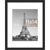 imageupsimples 20x30 Poster Frame Display Pictures 16x24 with Mat or 20x30 Without Mat Wall Hanging Picture Frame Natural 1 PackBlack
