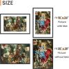 imageupsimples 20x30 Poster Frame Display Pictures 16x24 with Mat or 20x30 Without Mat Wall Hanging Picture Frame Natural 1 PackBlack