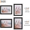 imageupsimples 20x30 Poster Frame Display Pictures 16x24 with Mat or 20x30 Without Mat Wall Hanging Picture Frame Natural 1 PackBlack