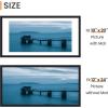 imageupsimples 20x30 Poster Frame Display Pictures 16x24 with Mat or 20x30 Without Mat Wall Hanging Picture Frame Natural 1 PackBlack