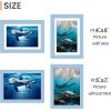 imageupsimples 20x30 Poster Frame Display Pictures 16x24 with Mat or 20x30 Without Mat Wall Hanging Picture Frame Natural 1 PackBlue