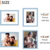 imageupsimples 20x30 Poster Frame Display Pictures 16x24 with Mat or 20x30 Without Mat Wall Hanging Picture Frame Natural 1 PackBlue