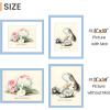 imageupsimples 20x30 Poster Frame Display Pictures 16x24 with Mat or 20x30 Without Mat Wall Hanging Picture Frame Natural 1 PackBlue