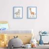 imageupsimples 20x30 Poster Frame Display Pictures 16x24 with Mat or 20x30 Without Mat Wall Hanging Picture Frame Natural 1 PackBlue