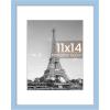 imageupsimples 20x30 Poster Frame Display Pictures 16x24 with Mat or 20x30 Without Mat Wall Hanging Picture Frame Natural 1 PackBlue