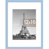 imageupsimples 20x30 Poster Frame Display Pictures 16x24 with Mat or 20x30 Without Mat Wall Hanging Picture Frame Natural 1 PackBlue