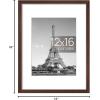 imageupsimples 20x30 Poster Frame Display Pictures 16x24 with Mat or 20x30 Without Mat Wall Hanging Picture Frame Natural 1 PackBrown
