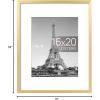 imageupsimples 20x30 Poster Frame Display Pictures 16x24 with Mat or 20x30 Without Mat Wall Hanging Picture Frame Natural 1 PackGold
