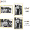 imageupsimples 20x30 Poster Frame Display Pictures 16x24 with Mat or 20x30 Without Mat Wall Hanging Picture Frame Natural 1 PackGold