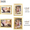 imageupsimples 20x30 Poster Frame Display Pictures 16x24 with Mat or 20x30 Without Mat Wall Hanging Picture Frame Natural 1 PackGold