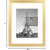 imageupsimples 20x30 Poster Frame Display Pictures 16x24 with Mat or 20x30 Without Mat Wall Hanging Picture Frame Natural 1 PackGold