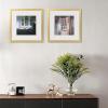 imageupsimples 20x30 Poster Frame Display Pictures 16x24 with Mat or 20x30 Without Mat Wall Hanging Picture Frame Natural 1 PackGold