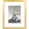 imageupsimples 20x30 Poster Frame Display Pictures 16x24 with Mat or 20x30 Without Mat Wall Hanging Picture Frame Natural 1 PackGold