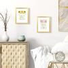 imageupsimples 20x30 Poster Frame Display Pictures 16x24 with Mat or 20x30 Without Mat Wall Hanging Picture Frame Natural 1 PackGold