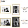 imageupsimples 20x30 Poster Frame Display Pictures 16x24 with Mat or 20x30 Without Mat Wall Hanging Picture Frame Natural 1 PackGold