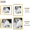imageupsimples 20x30 Poster Frame Display Pictures 16x24 with Mat or 20x30 Without Mat Wall Hanging Picture Frame Natural 1 PackGold