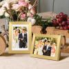 imageupsimples 20x30 Poster Frame Display Pictures 16x24 with Mat or 20x30 Without Mat Wall Hanging Picture Frame Natural 1 PackGold