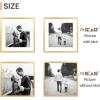 imageupsimples 20x30 Poster Frame Display Pictures 16x24 with Mat or 20x30 Without Mat Wall Hanging Picture Frame Natural 1 PackGold