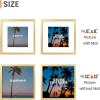 imageupsimples 20x30 Poster Frame Display Pictures 16x24 with Mat or 20x30 Without Mat Wall Hanging Picture Frame Natural 1 PackGold