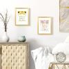 imageupsimples 20x30 Poster Frame Display Pictures 16x24 with Mat or 20x30 Without Mat Wall Hanging Picture Frame Natural 1 PackGold