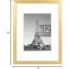 imageupsimples 20x30 Poster Frame Display Pictures 16x24 with Mat or 20x30 Without Mat Wall Hanging Picture Frame Natural 1 PackGold