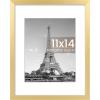 imageupsimples 20x30 Poster Frame Display Pictures 16x24 with Mat or 20x30 Without Mat Wall Hanging Picture Frame Natural 1 PackGold