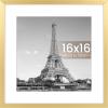 imageupsimples 20x30 Poster Frame Display Pictures 16x24 with Mat or 20x30 Without Mat Wall Hanging Picture Frame Natural 1 PackGold