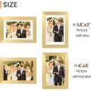 imageupsimples 20x30 Poster Frame Display Pictures 16x24 with Mat or 20x30 Without Mat Wall Hanging Picture Frame Natural 1 PackGold