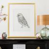 imageupsimples 20x30 Poster Frame Display Pictures 16x24 with Mat or 20x30 Without Mat Wall Hanging Picture Frame Natural 1 PackGold
