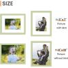 imageupsimples 20x30 Poster Frame Display Pictures 16x24 with Mat or 20x30 Without Mat Wall Hanging Picture Frame Natural 1 PackGreen
