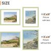 imageupsimples 20x30 Poster Frame Display Pictures 16x24 with Mat or 20x30 Without Mat Wall Hanging Picture Frame Natural 1 PackGreen