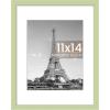 imageupsimples 20x30 Poster Frame Display Pictures 16x24 with Mat or 20x30 Without Mat Wall Hanging Picture Frame Natural 1 PackGreen